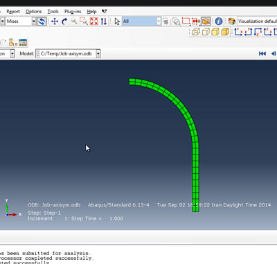 آموزش تحلیل محاسبه مخزن تحت فشار در آباکوس